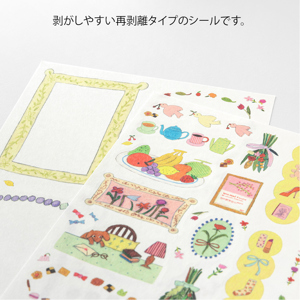 Midori MD Paper Yuru Log Sticker 2 Sheets My Life